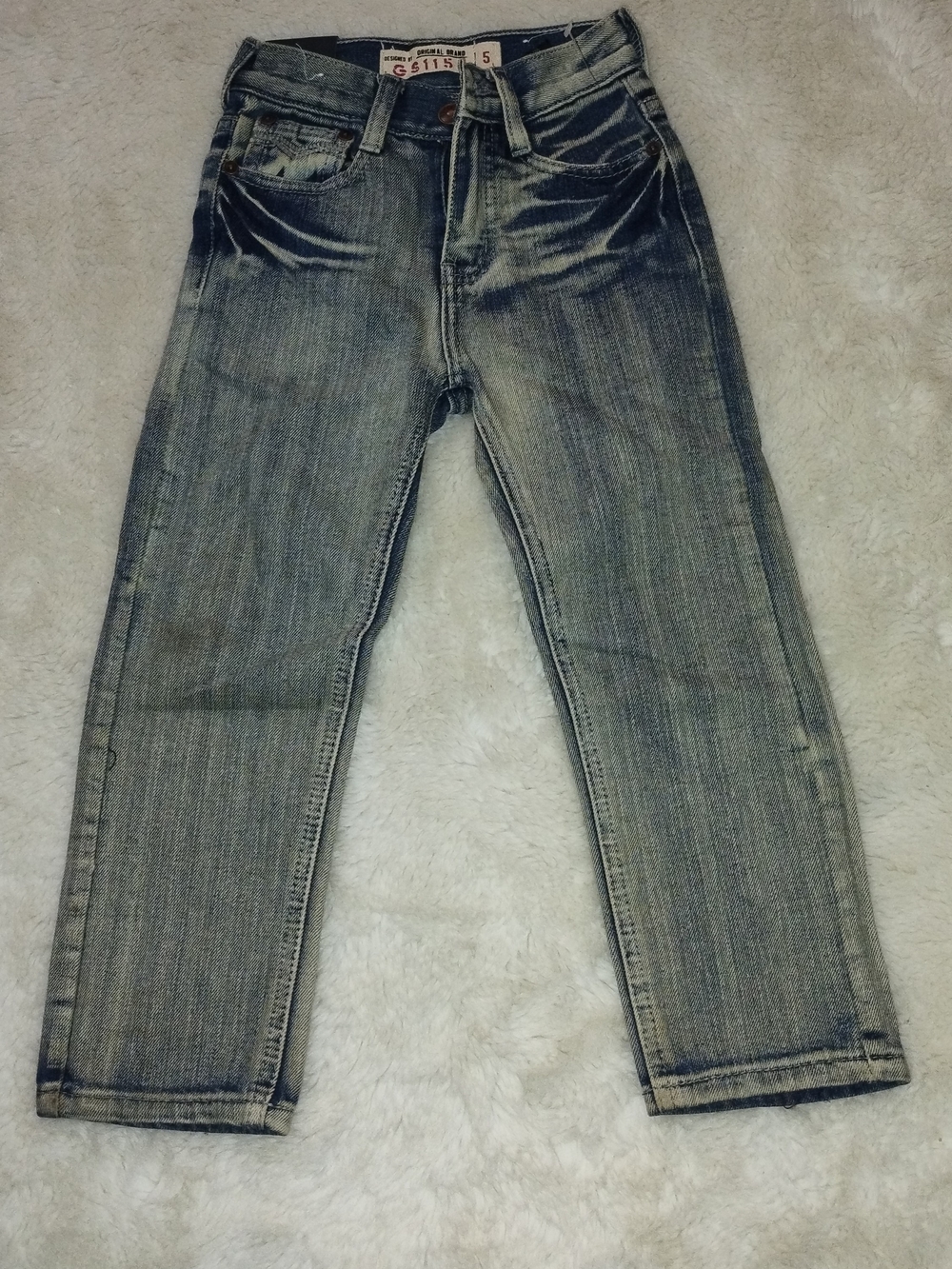 dylan Washed Blue-Grey Kids Jeans